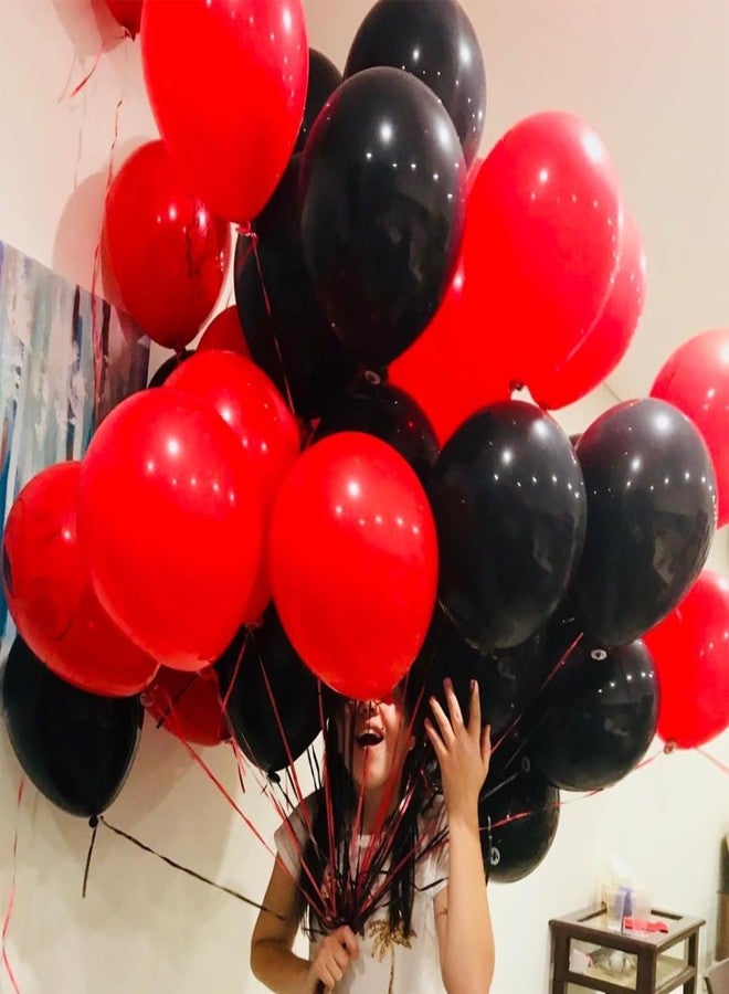 YMSZ Red Black Balloons Garland Arch Kit, 134pcs Black and Red Party Balloons with Different Size for Graduation, Birthday, Anniversary, BBQ Casino, New Year Party Decorations Supplies - Image 4